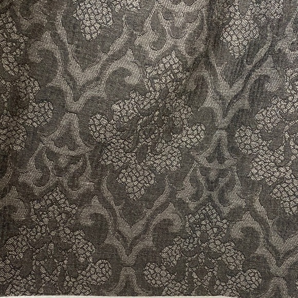 Zara Gathered Mini Skirt Long Damask Gray Pattern - Picture 3 of 12